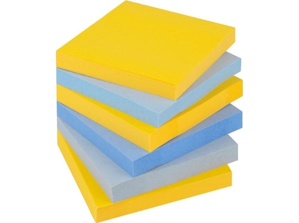 POST-IT selvklebende kort Super Sticky (654-6SS-NY) 76x76 mm, 6x90 ark, New York