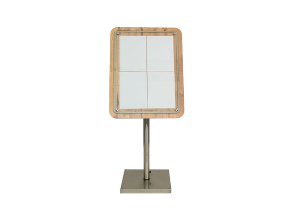 Securit® GLASS STAR Informationsdisplay 85 til 4xA4, eg - komplet kit