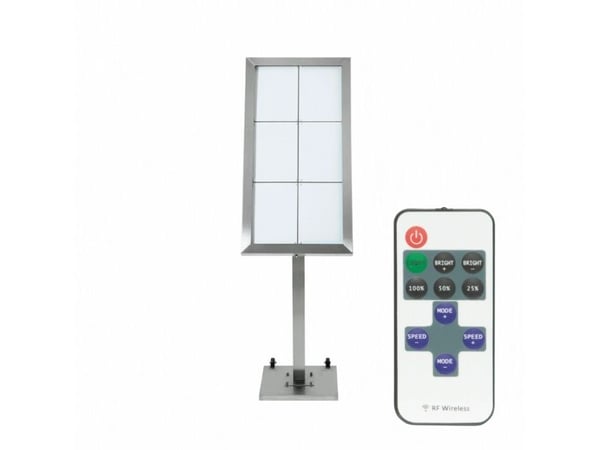 Securit® STAINLESS STEEL LED-tiedotusnäyttö 120-6xA4, teräs - täydellinen sarja