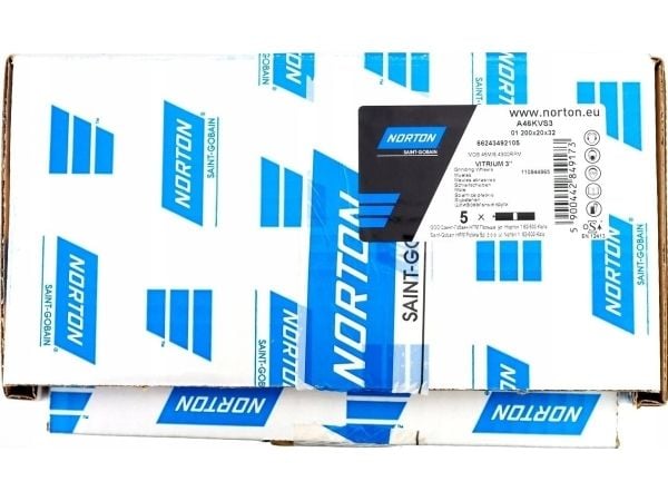 Norton Clipper slipeskive 200x20x32 mm Norton 66243492106 01_200x20x32_A60KVS3