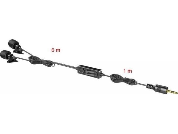 SARAMONIC LAVMIC 2M LAVALIER-MIKROFON MED DOBBEL KABLET