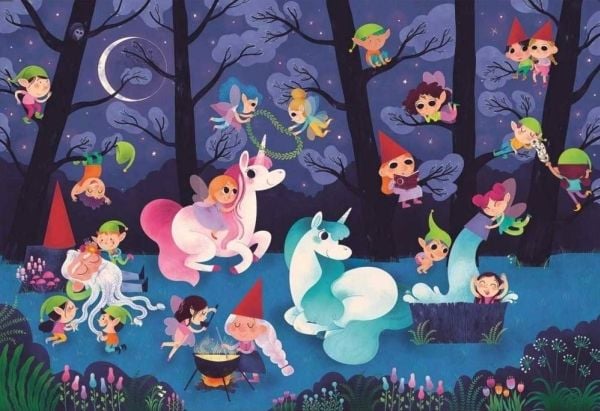 Clementoni puslespill 60 Maxi Fairy Woods 26468