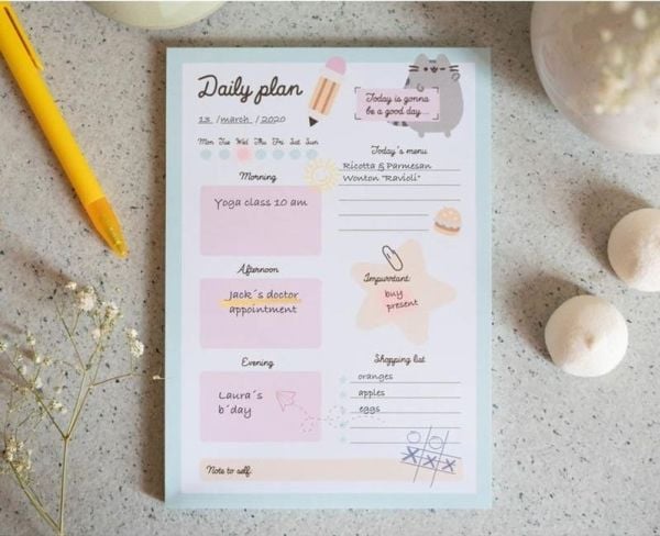 Pusheen Planner dagbøker fra Foodie-kolleksjonen