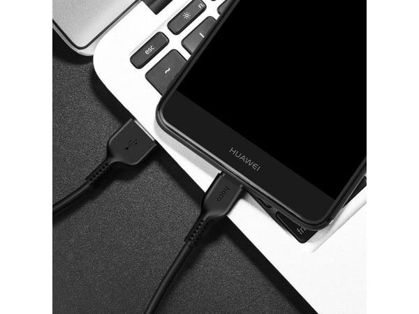 USB-kabel Hoco USB-A til USB-C 1 m svart (6957531061182)
