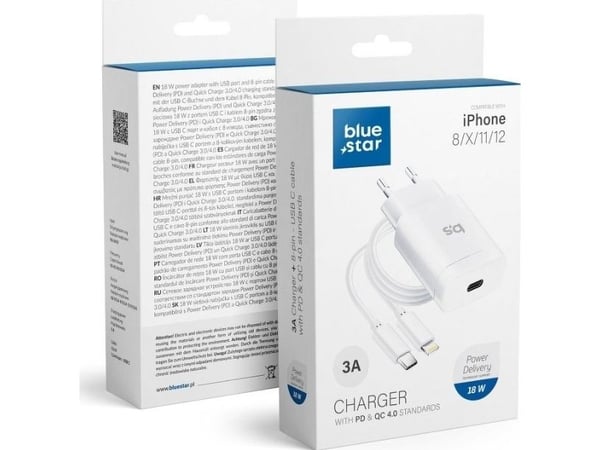 Blue Star-lader 1x USB-C 3 A (5903396071492)