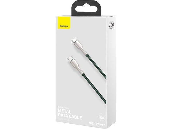 Baseus 6953156202399, 2 m, USB B, USB C, USB 2.0, 0,48 Gbit/s, Grön