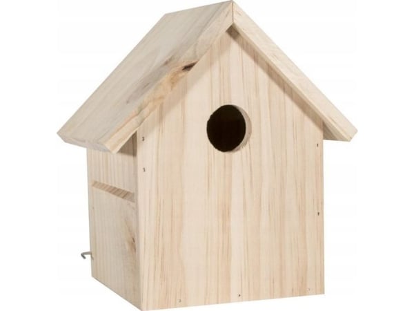 Garden&Fun fuglehytte av sedertre med 2 utskiftbare fronter i settet 21x15,5x32 cm