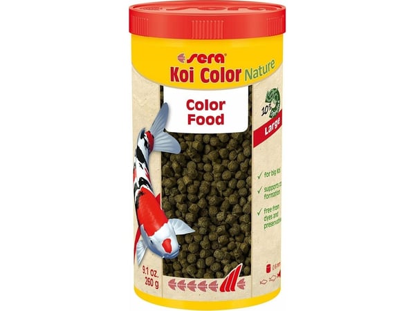 Sera Koi Color Large 1.000 ml, granulat - komplettfôr til koi