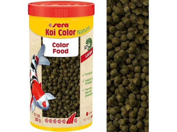 Sera Koi Color Large 1.000 ml, granulat - komplettfôr til koi