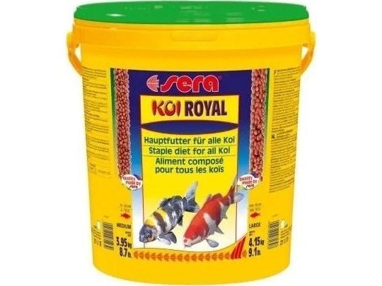 Sera Koi Royal Medium 21 l, granulat - basisfôr til Koi