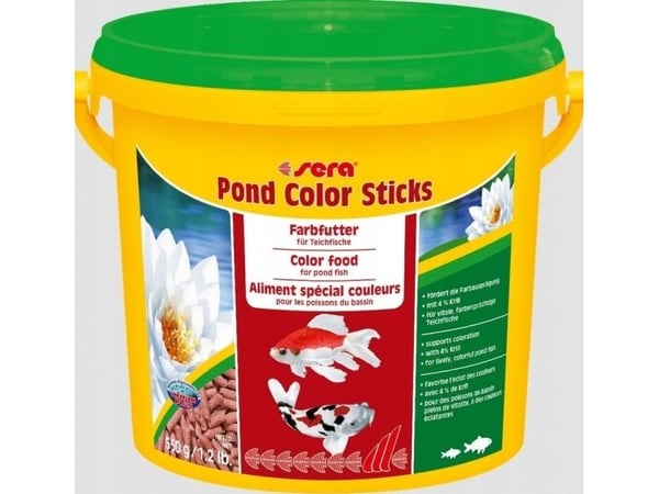 Sera Pond Color Sticks 3.800 ml, rakeet - väriruokaa lammikkokalastukselle