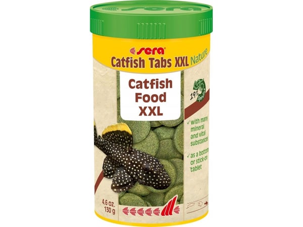 Sera Catfish Tabs Nature XXL 1.000 ml, tab. - foder till bottenfisk och malfisk