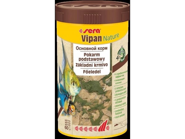 Sera Vipan Nature 100 ml, flak - premium mat