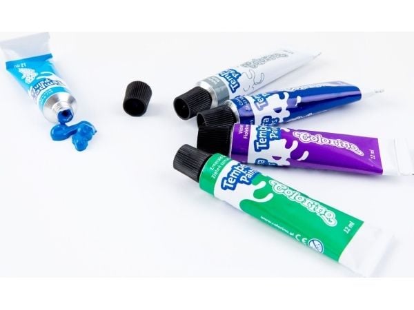 Tempera maling i tuber med 12 farger 12ml Colorino Kids Star Wars