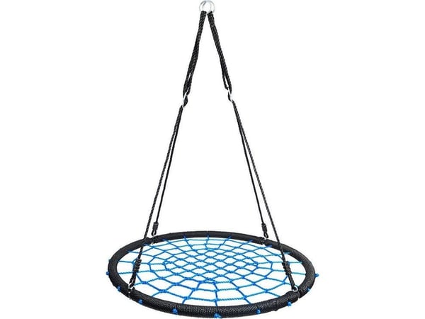 Funfit gyngesete/vingestol i asurblått storkereir 100 cm for barn
