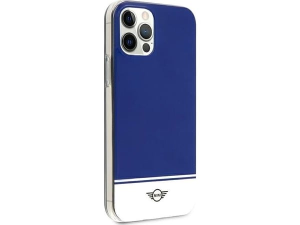 Mini Morris Mini MIHCP12MPCUBINA hårt fodral i navy till Apple iPhone 12/12 Pro 6,1" Stripe Collection