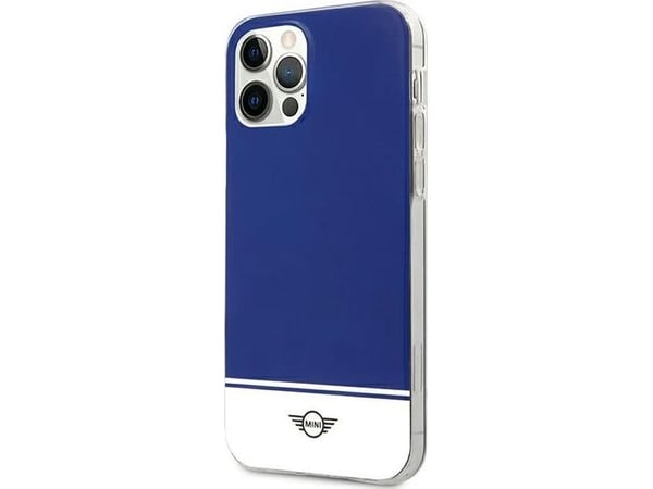 Mini Morris Mini MIHCP12MPCUBINA hårt fodral i navy till Apple iPhone 12/12 Pro 6,1" Stripe Collection