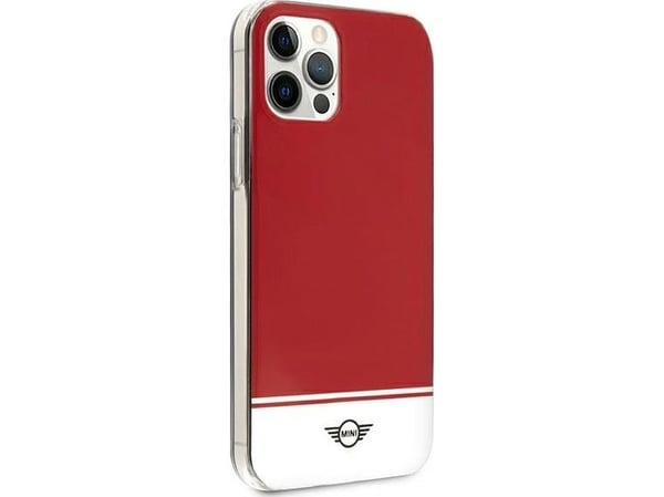Mini Morris Mini MIHCP12MPCUBIRE hårt skal för Apple iPhone 12/12 Pro 6,1" röd Stripe Collection