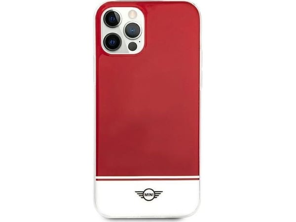 Mini Morris Mini MIHCP12MPCUBIRE hårt skal för Apple iPhone 12/12 Pro 6,1" röd Stripe Collection