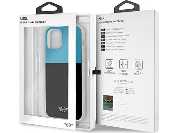 Mini Morris Mini MIHCP12MPCUCBLB iPhone 12/12 Pro 6,1" deksel til telefon, blå Color Block