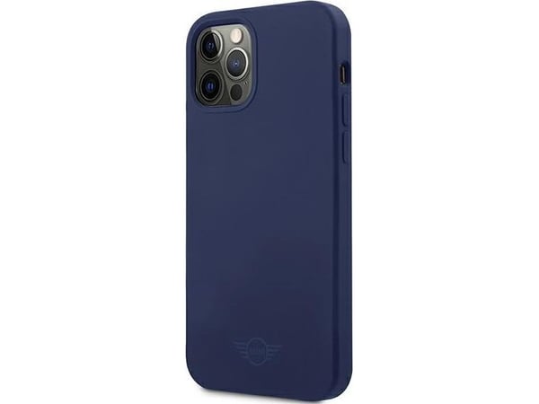 Mini Morris Mini MIHCP12MSLTNA iPhone 12/12 Pro 6.1 tuuman tummansininen / tummansininen kova kotelo silikoni sävy sävyyn