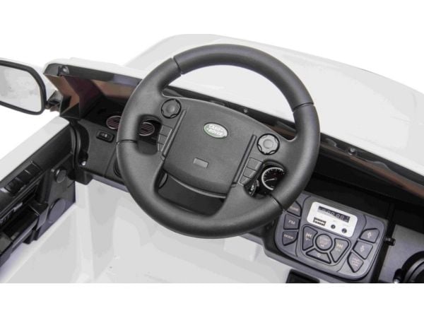 Ramiz-kjøretøy Land Rover Discovery hvit