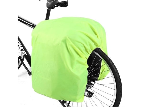 Wozinsky sykkelbag for bagasjebrett 60L romslig (regntrekk inkludert) - svart (WBB13BK)