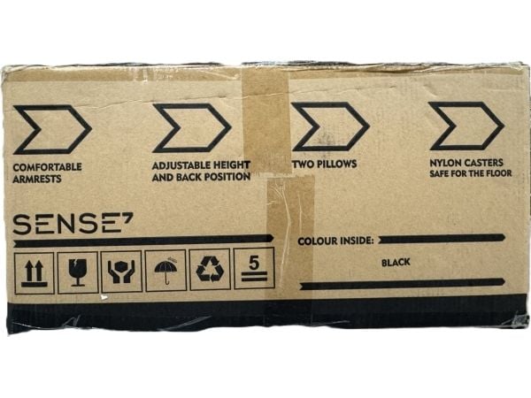Sense7 Sentinel Gaming Chair, svart