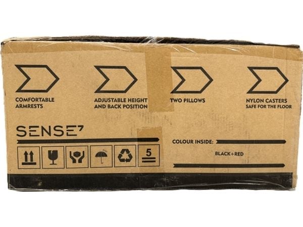Sense7 Sentinel pelituoli, musta ja punainen