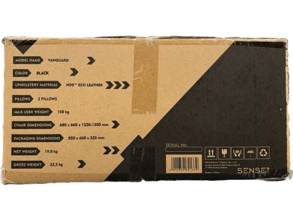Gaming stol Sense7 Vanguard Gaming stol, svart
