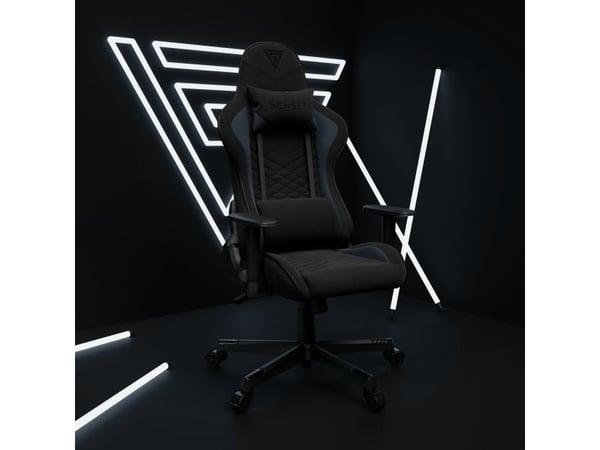 Gaming stol Sense7 Spellcaster stoff Gaming stol, svart-blå