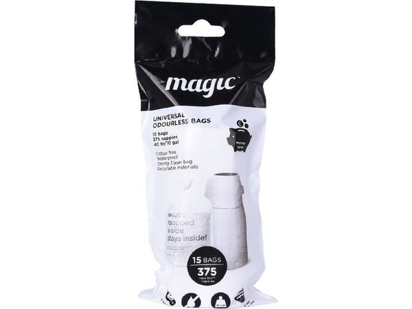 MA-C110WH-WASTE BASKET WHITE FOR 25 DIAPERS