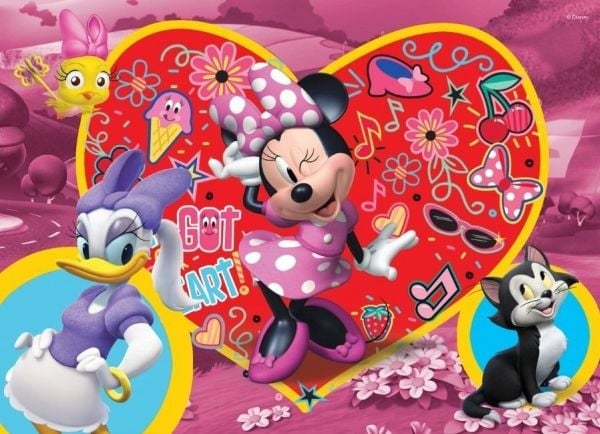 Lisciani Dobbeltsidig puslespill maxi 108 Minnie Mouse