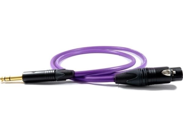 Melodika jackkabel 6,3 mm - XLR 8 m fiolett