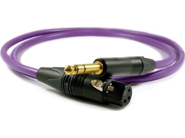 Melodika jackkabel 6,3 mm - XLR 8 m fiolett