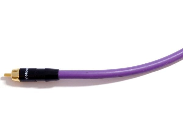Melodika RCA-kabel (Cinch) – RCA (Cinch) 0,75 m lilla