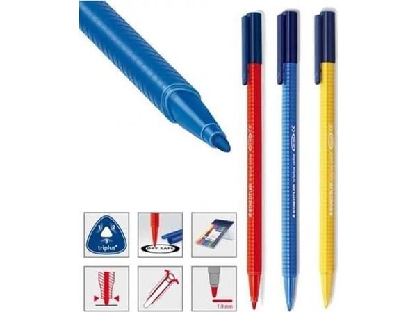 STAEDTLER triplus color - Fibertuppenn - blå - vannbasert blekk - 1 mm