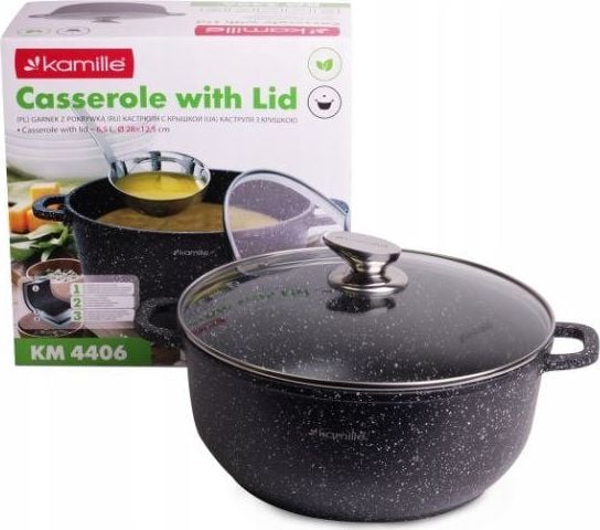 Kamille gryte med lokk 28 cm 6,5 L Kamille KM-4406