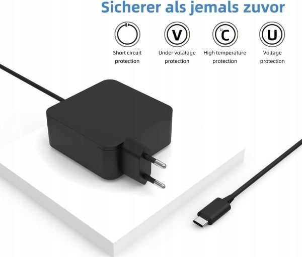 AVACOM LATAUSSOVITIN USB-TYYPPI-C 65W VIRTALÄHDE+USB A