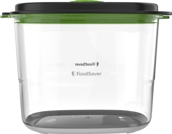 FoodSaver FFC023X, Laatikko, Ovaali, 1,8 L, Musta, Läpinäkyvä, Tritan, 1 kpl