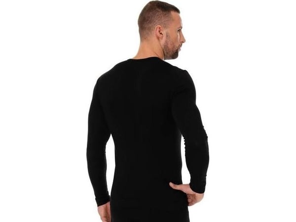 Brubeck LS01120A Miesten pitkähihainen T-paita musta M