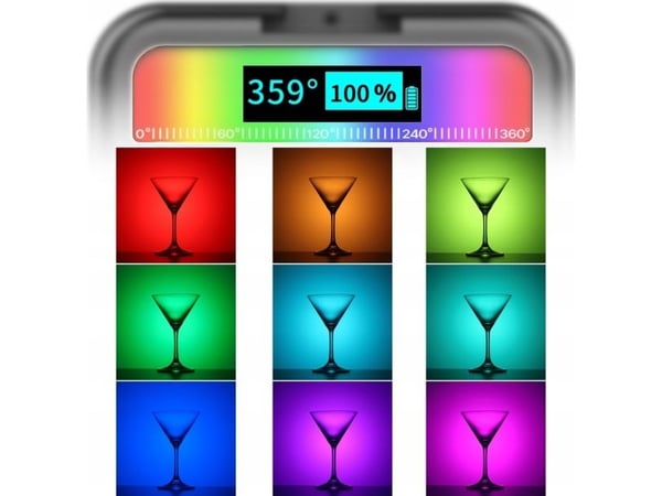 LED-lampe Ulanzi VL49 RGB, WB (2500 K - 9000 K)