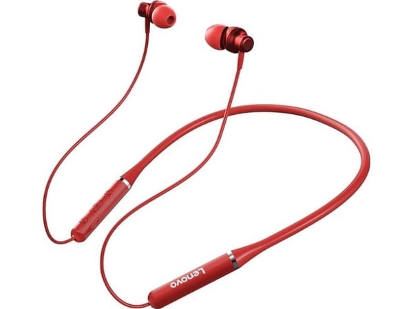 Lenovo HE05 trådlösa sporthörlurar, röd