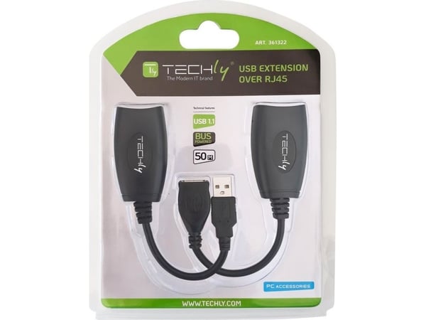 Techly IUSB-EXTENDTY5, USB, RJ-45, Lajittelu
