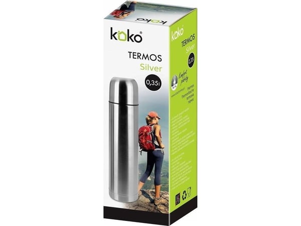 KOKO termokanne tur KO-6408 0,35 l sølv