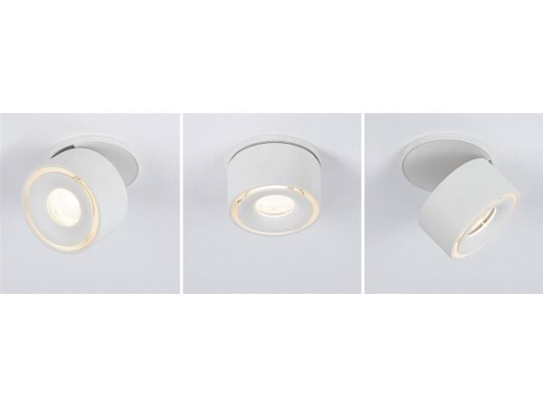 Paulmann Spircle, Pinta-asennettavat spottivalot, 1 lamppu(a), 8 W, 3000 K, 530 lm, Valkoinen