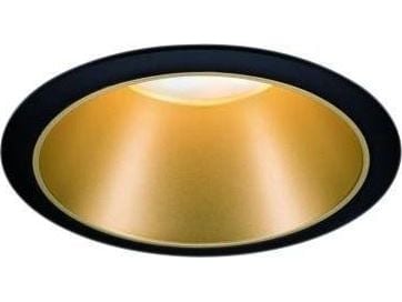 Paulmann 934.04, Innsunket spotlight, Ikke-utskiftbare pærer, 1 ampuller, 6,5 W, 460 lm, Sort, Gull