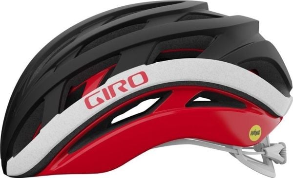Giro sykkelhjelm HELIOS SPHERICAL MIPS matt sort/rød str. L (59-63 cm) (NY)