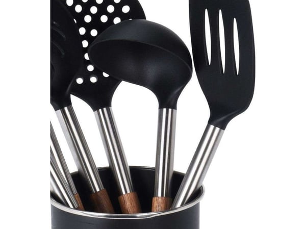 Excellent Houseware köksredskapssats med ställ - 7 delar