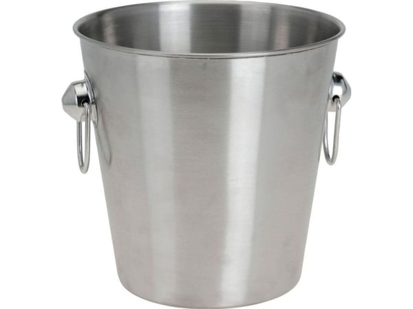 Utmerket husholdningsbøtte med håndtaksbeholder for is, champagne, vin, vodka, whiskyflaske